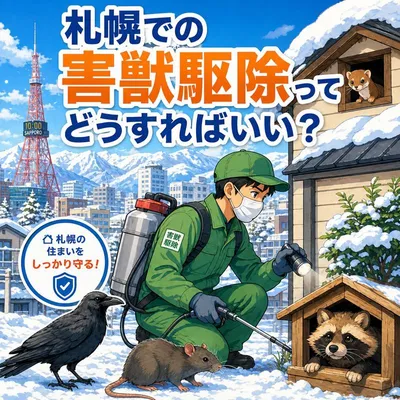 札幌での害獣駆除ってどうすればいい？