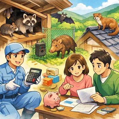 害獣対策の費用相場と安く抑える方法まとめ？