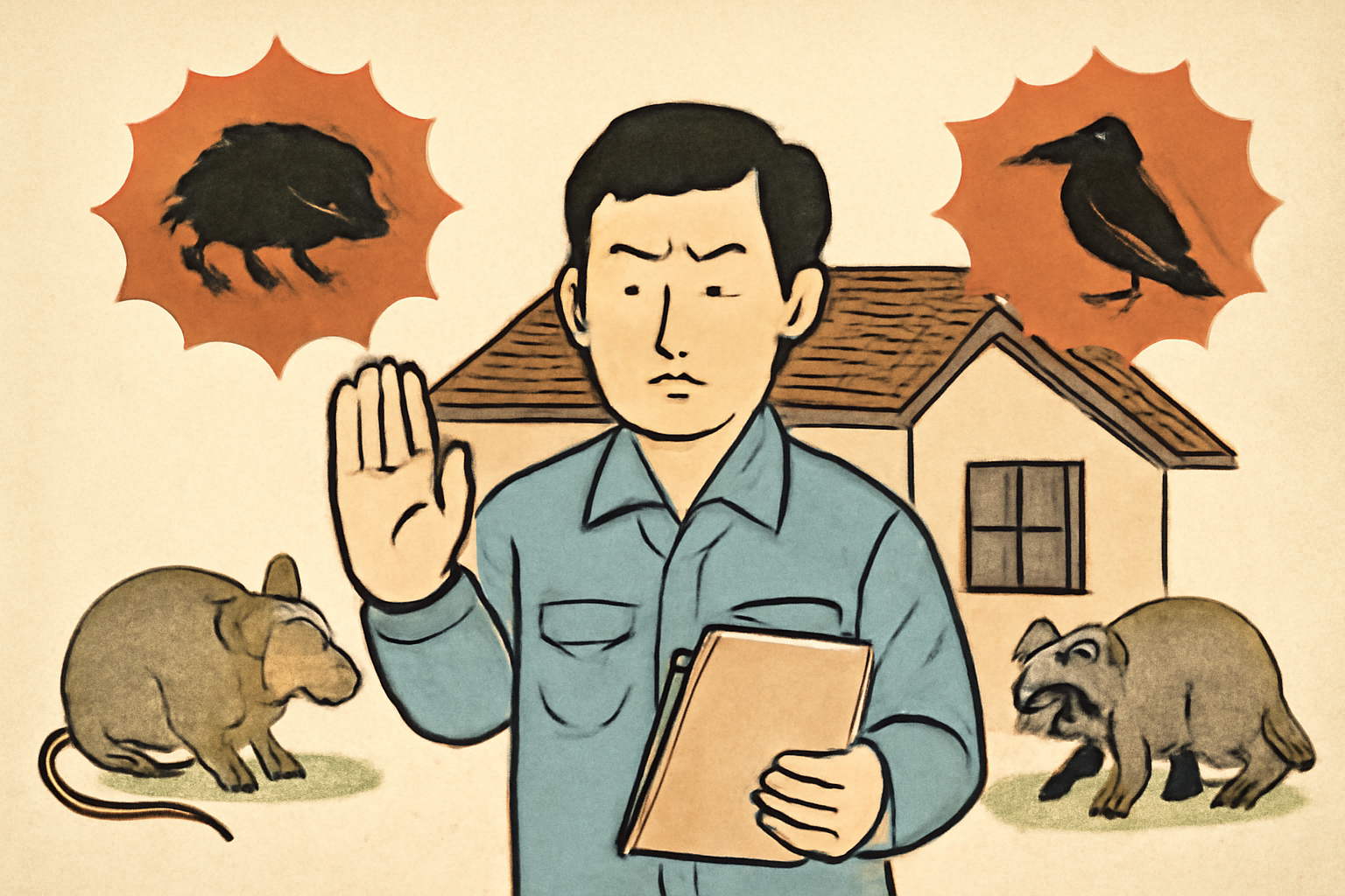 害獣対策の応急処置と本格対策の違いを解説!大切な家を守るためのポイントとは?