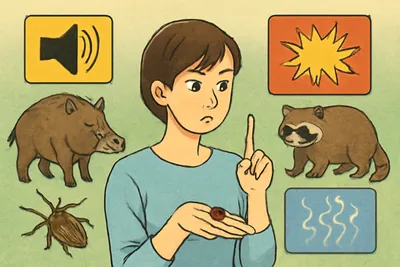 害獣対策で使える音 光 匂いの違いを解説！あなたにぴったりの守り方