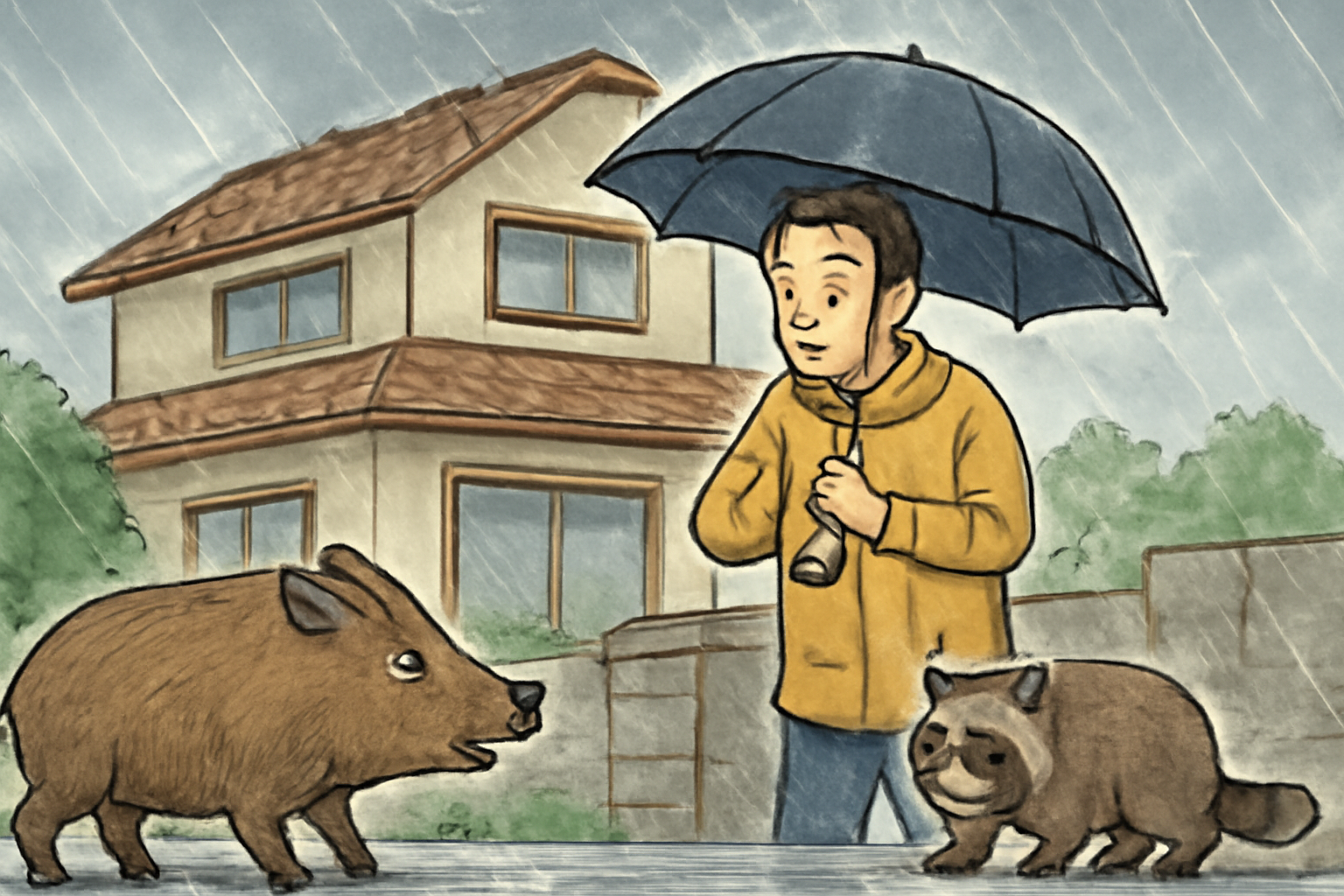 害獣対策は雨の日でもできる 効果的な方法とは?家をしっかり守るコツを伝授